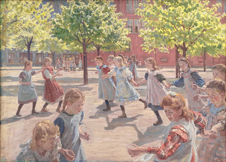 Legende børn. Enghave Plads by Peter Hansen