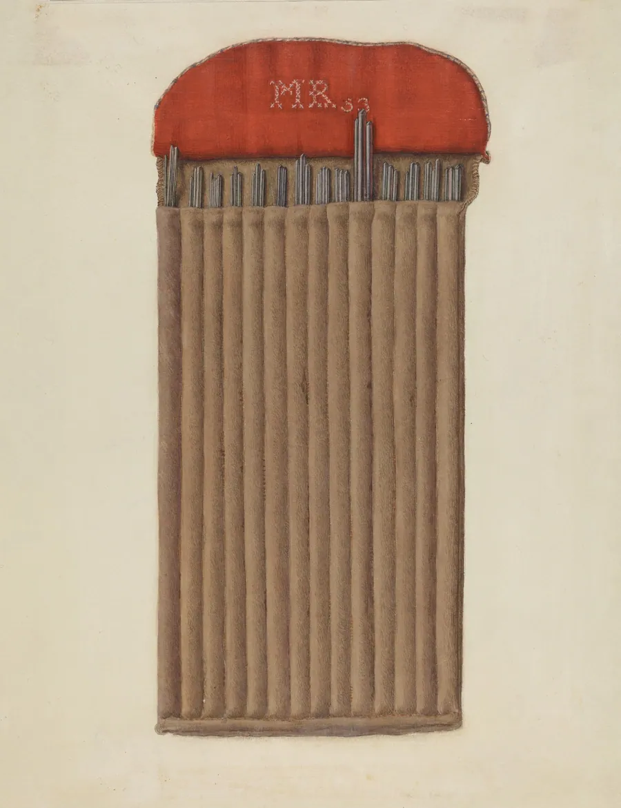 Shaker Case for Knitting Needles by Helen E. Gilman