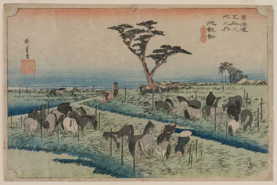 The Fifty-Three Stations of the Tokaido: Chiryu by Utagawa Hiroshige