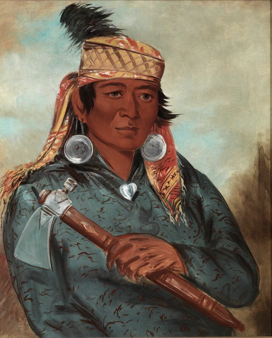 Wáh-pe-say, The White by George Catlin, born Wilkes-Barre, PA 1796-died Jersey City, NJ 1872