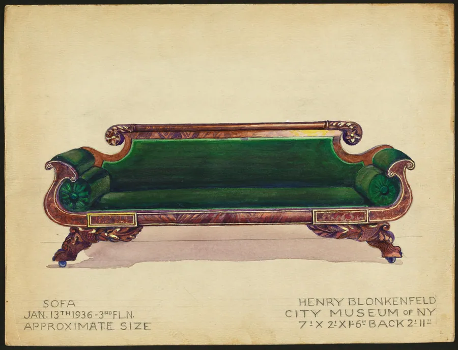 Sofa by Henry Blonkenfeld