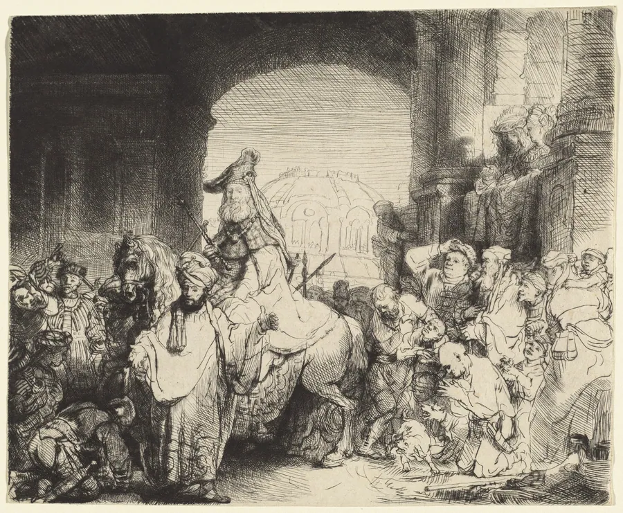 The Triumph of Mordecai by Rembrandt van Rijn