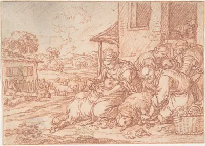 June (one of a series representing the labors of the months)