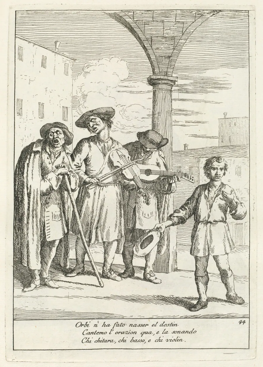 Fà ballar i Cani (Street Entertainer) by Gaetano Zompini