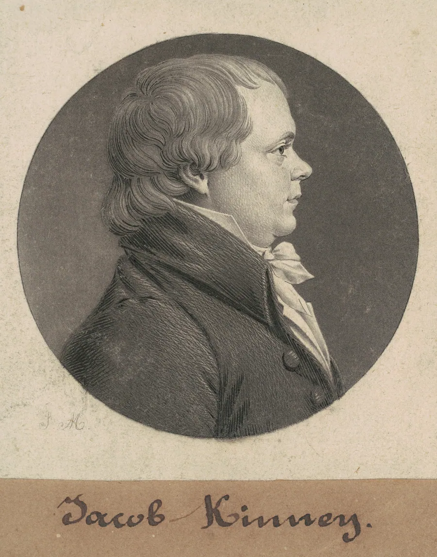 Jacob Kinney by Charles B. J. Févret de Saint-Mémin