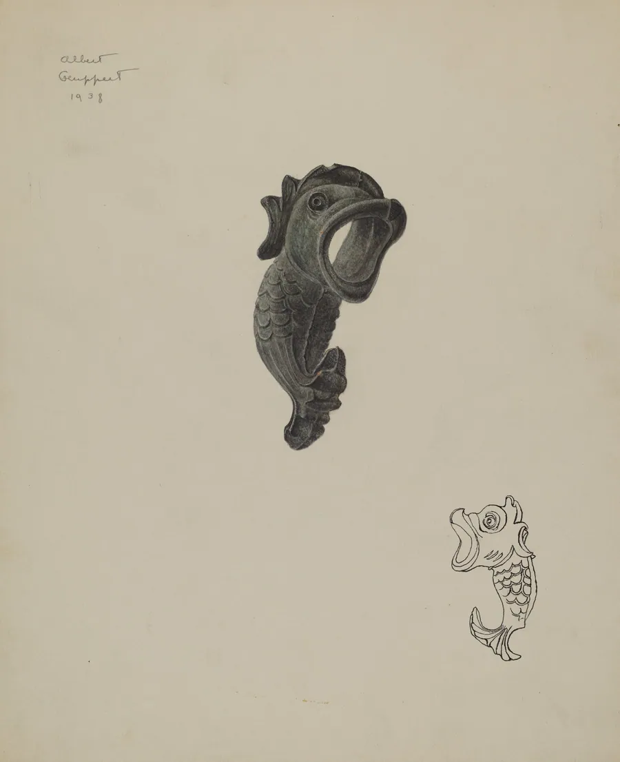 Dolphin Ornament by Albert Geuppert