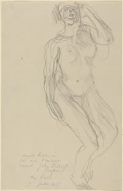 Seated Female Nude Looking Forward