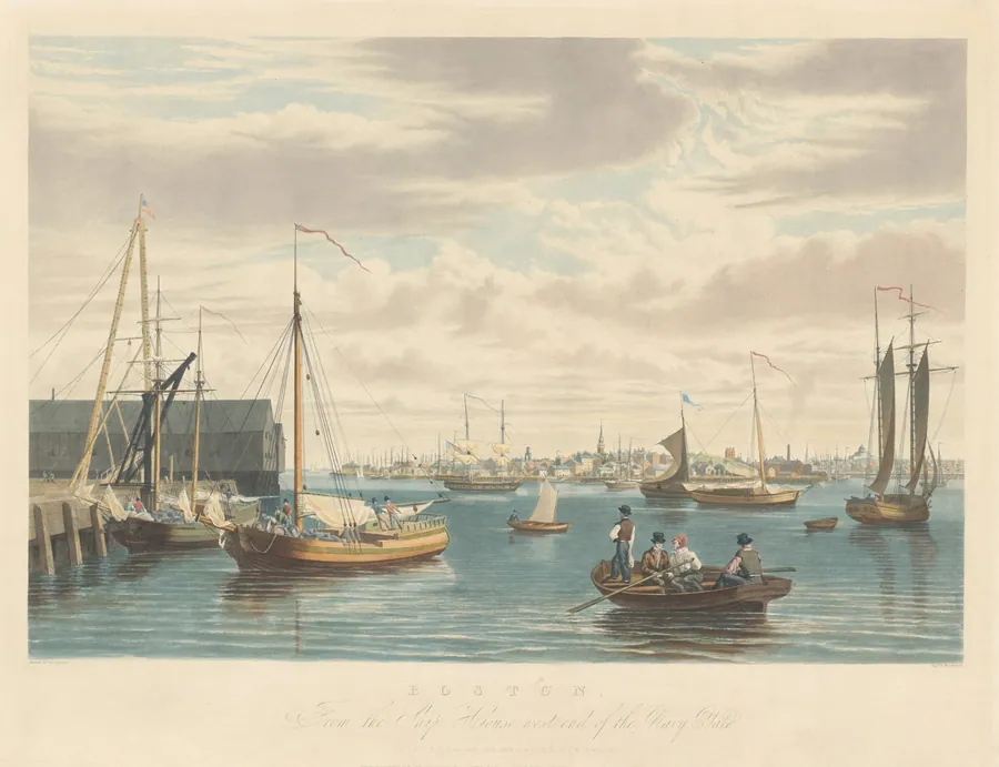 Boston: From the Ship House West End of the Navy Yard by William James Bennett
