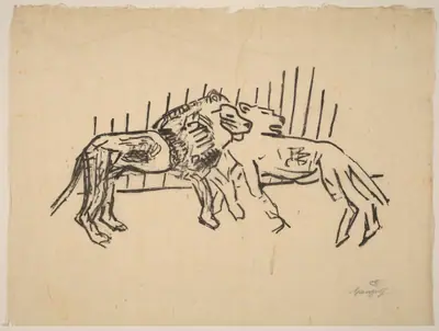 Two Lions (Zwei Löwen)