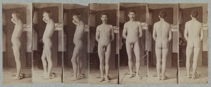 Photographs of a Standing Male Nude Model ("Joseph Smith") by Thomas Eakins