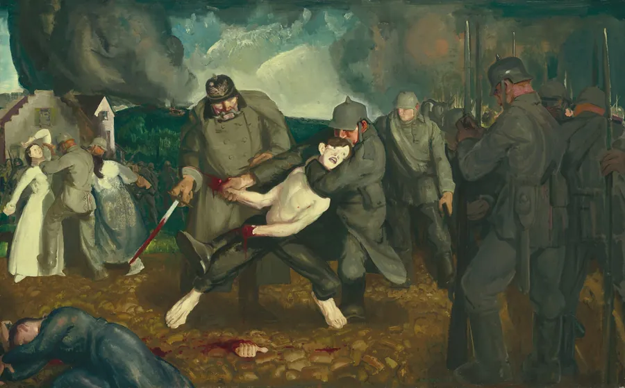 The Germans Arrive by George Bellows
