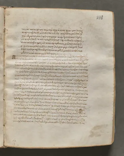 Text, folio 278 (recto), from a Gospel Book with Commentaries
