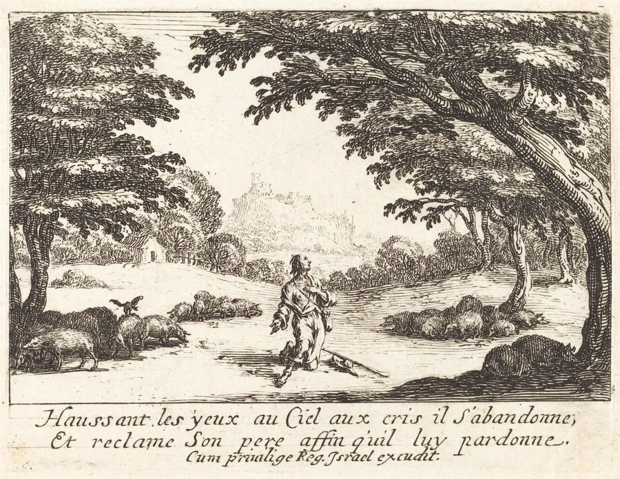 Praying for Divine Help by Jacques Callot