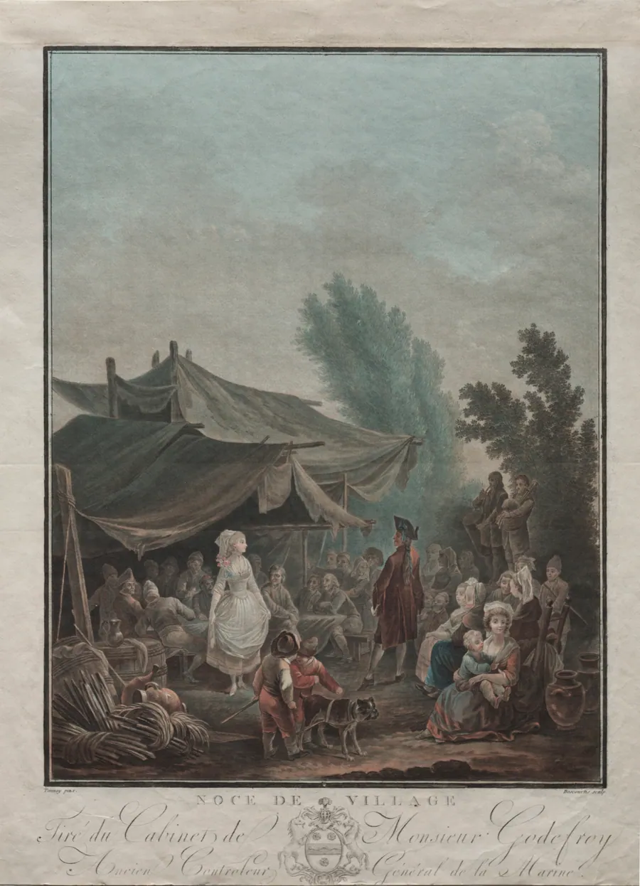 Village Wedding by Charles-Melchior Descourtis