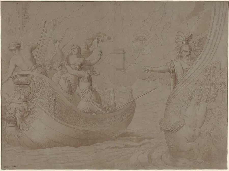 The Abduction of Helen of Troy by Jean Lepautre