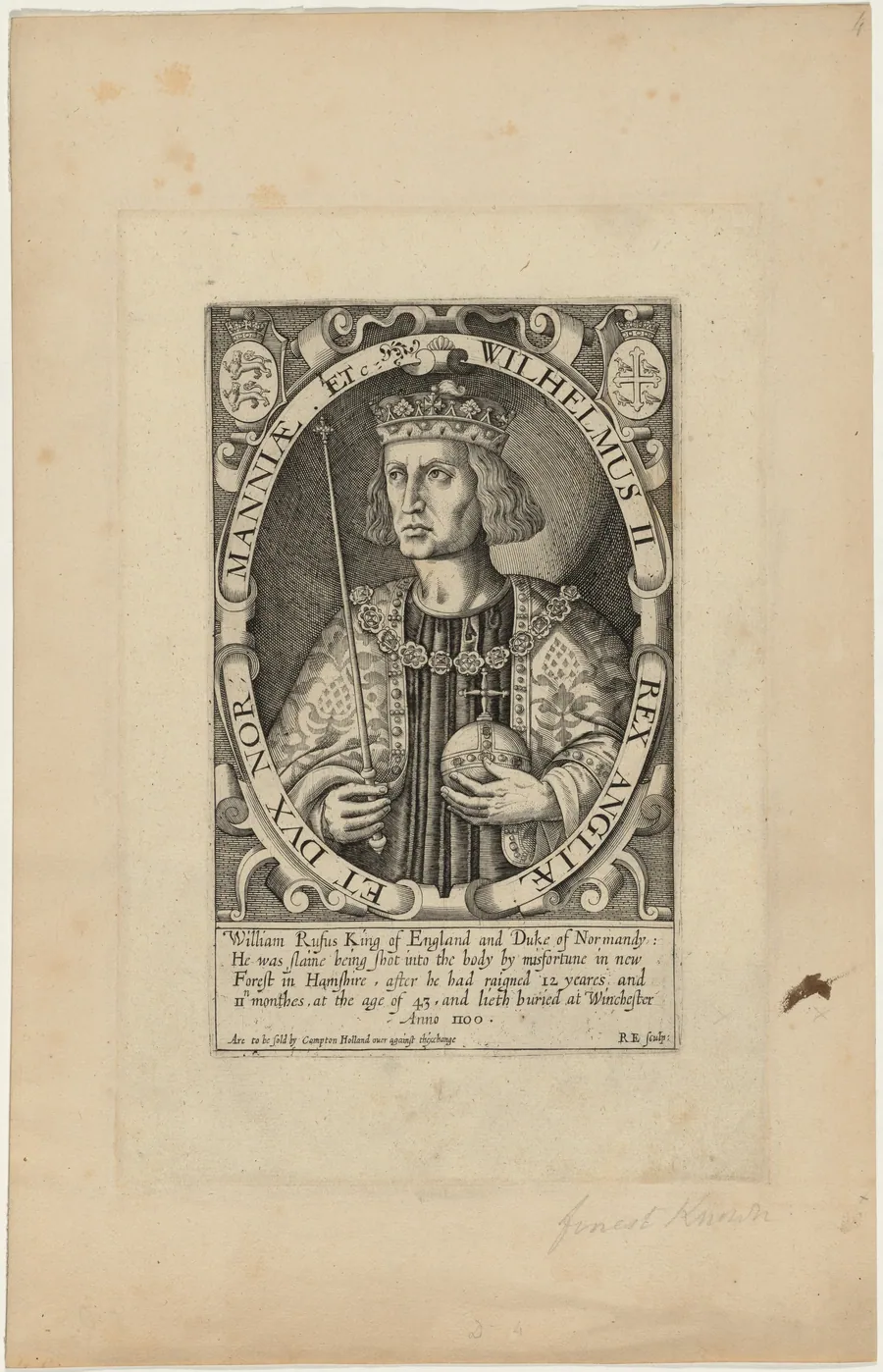 William II by Renold Elstrack