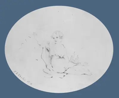 Child in a Landscape (from McGuire Scrapbook)