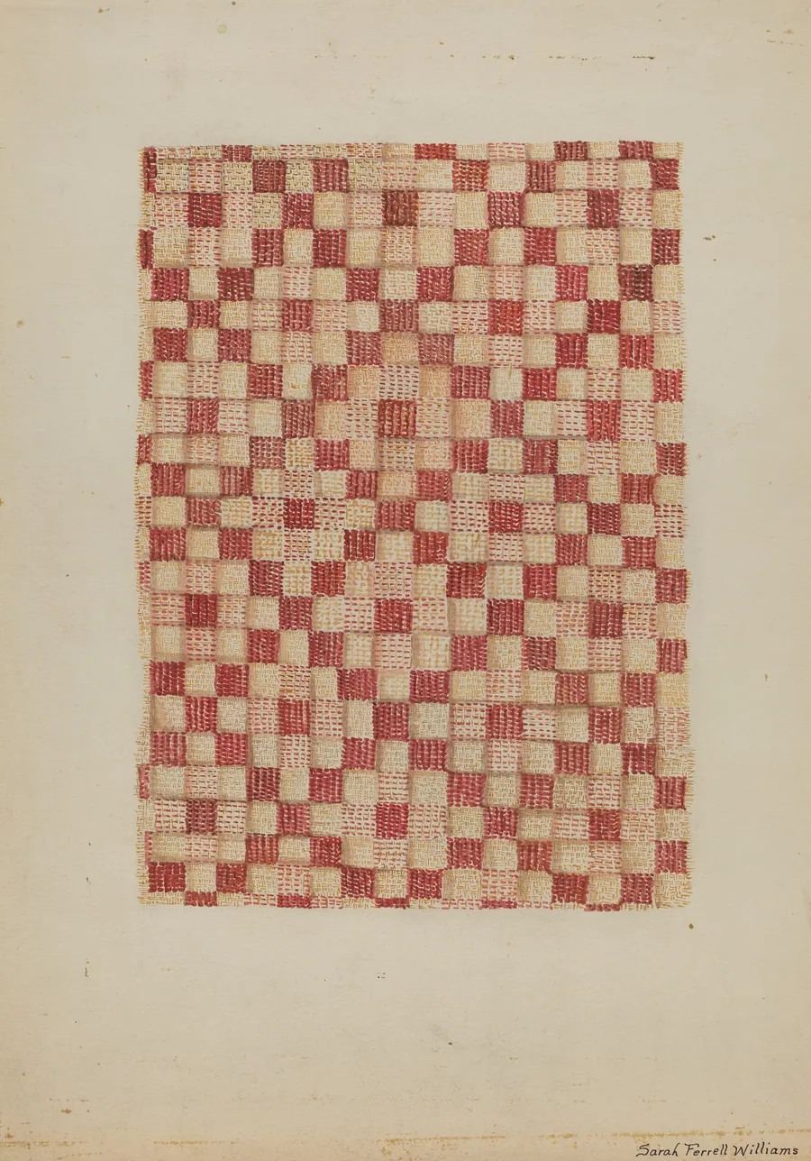 Woven Coverlet by Sarah F. Williams