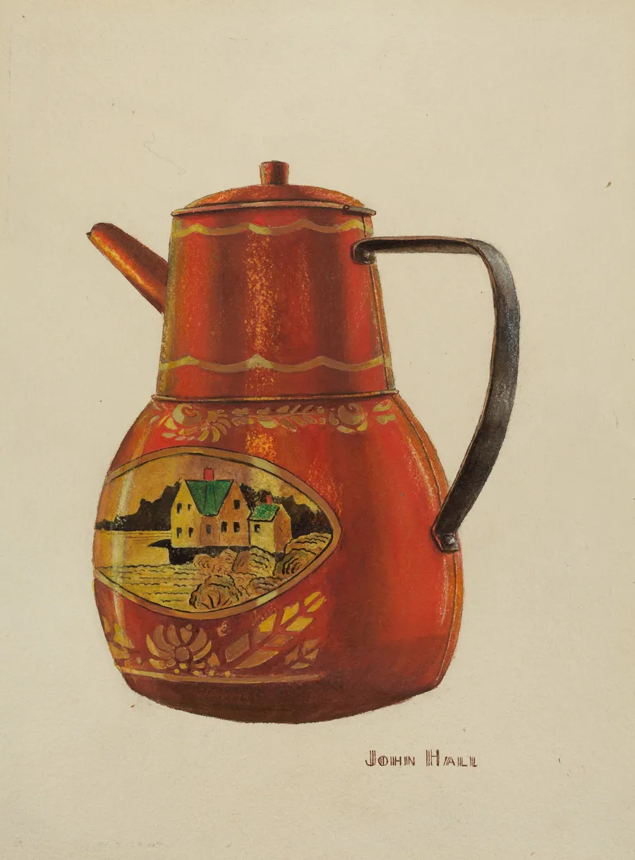 Toleware Teapot by John Hall