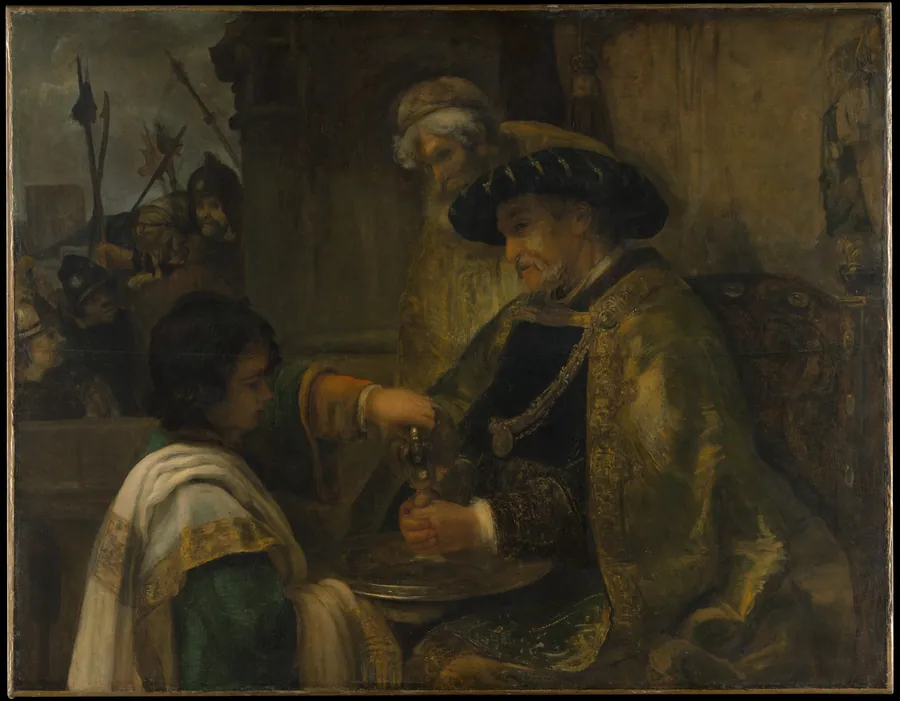 Pilate Washing His Hands by Rembrandt