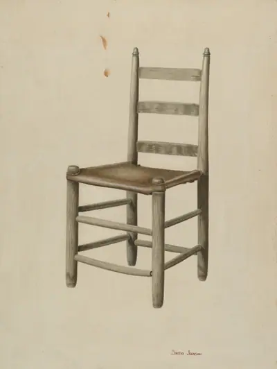 Rawhide-bottom Chair