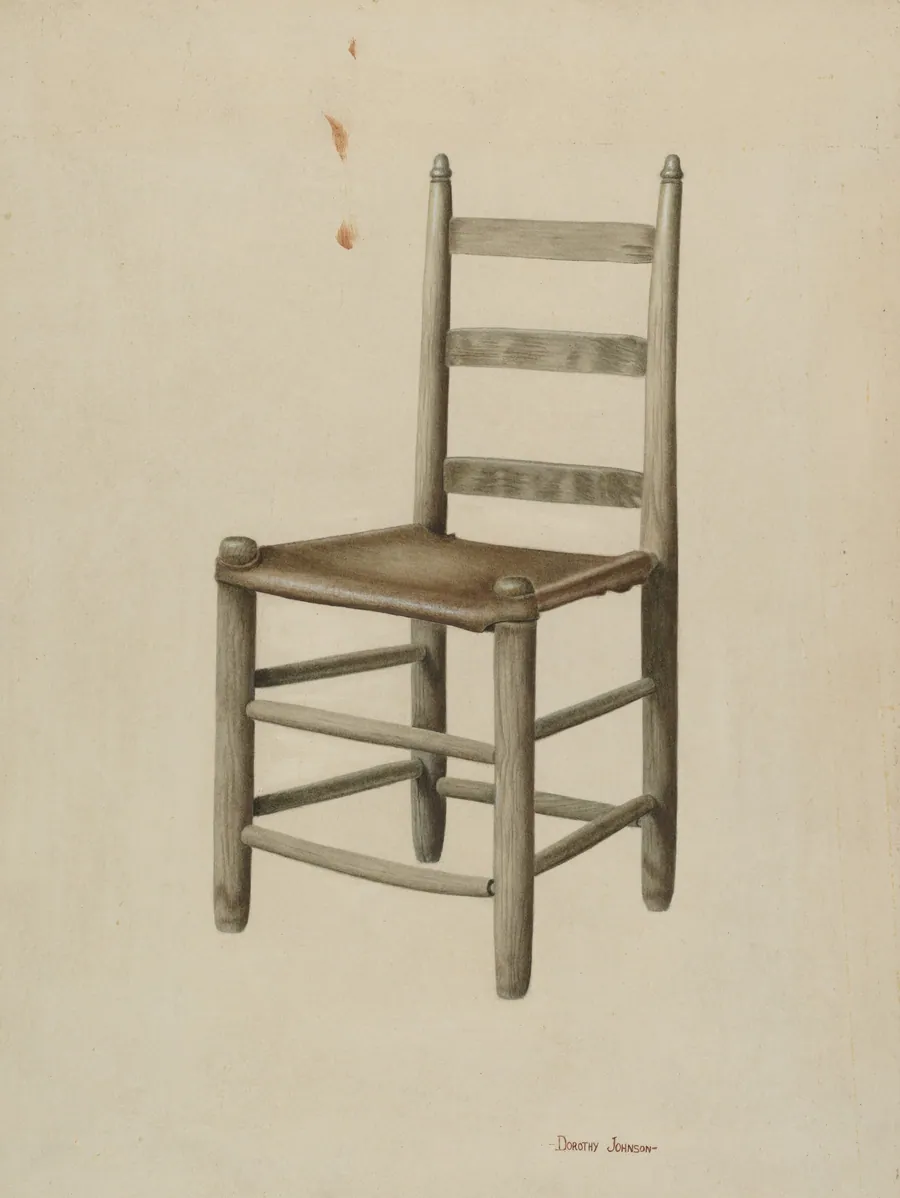 Rawhide-bottom Chair by Dorothy Johnson