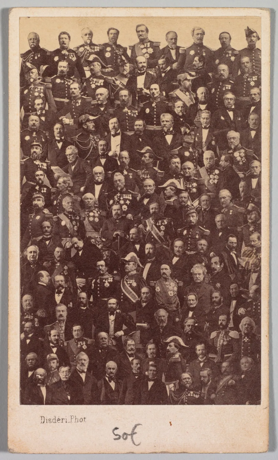 Untitled (French Military Heroes and Political Leaders) by André Adolphe-Eugène Disdéri