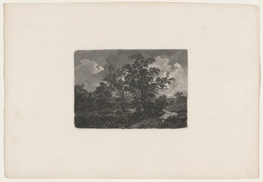 Nocturnal Landscape by Carl August Lebschée