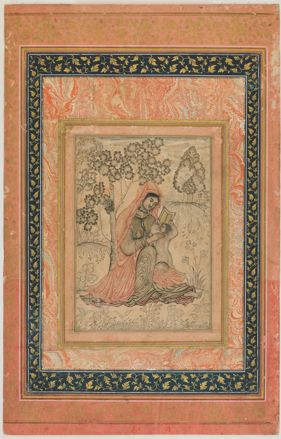 A Christian subject: The Madonna and Child by Probably by Farrukh Beg (active early 1580s–1619)