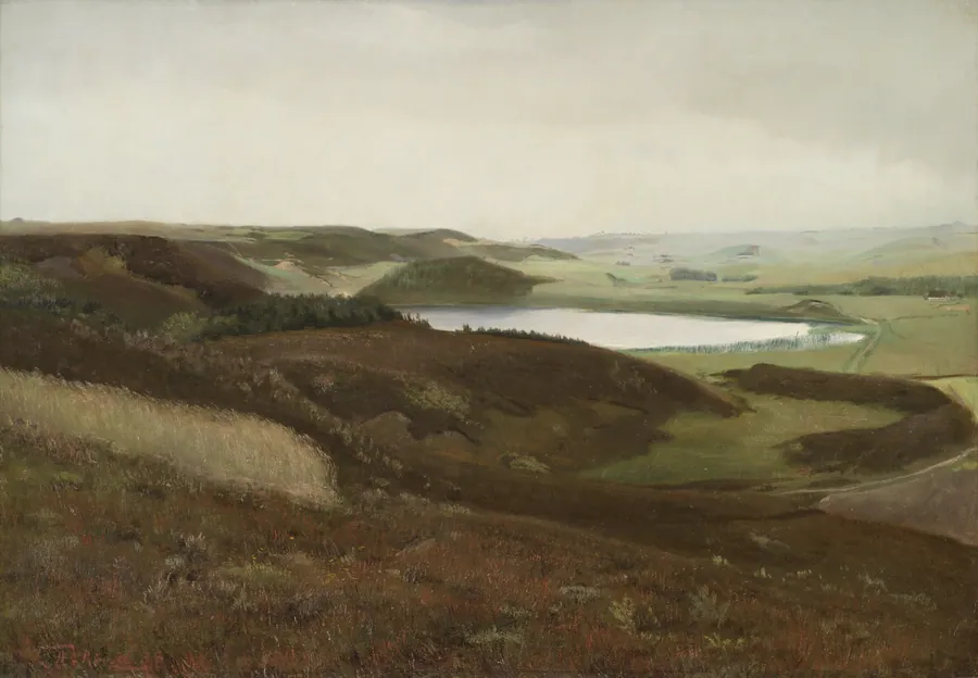 Landskab fra Bryrupegnen by L.A. Ring