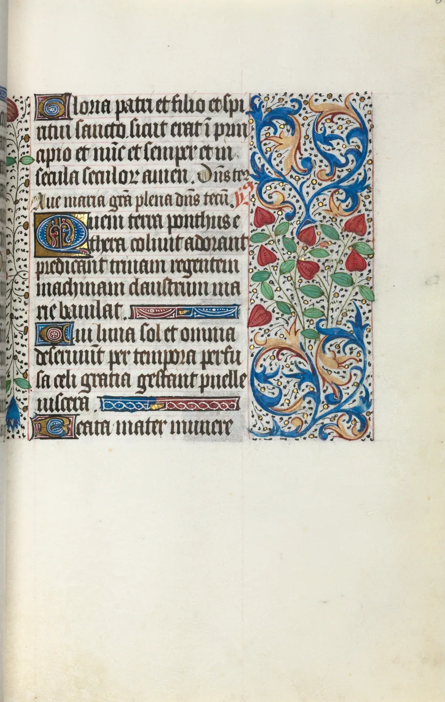Book of Hours (Use of Rouen): fol. 30r by Master of the Geneva Latini