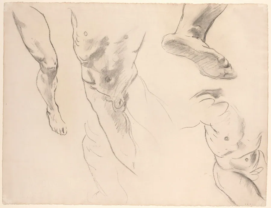 Figure Studies of a Nude Youth by John Singer Sargent