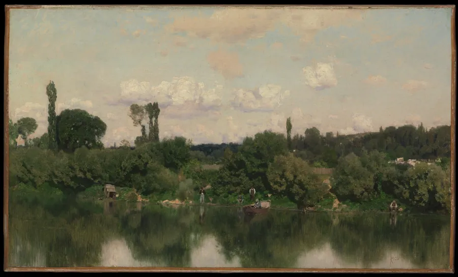 On the Seine by Martín Rico y Ortega