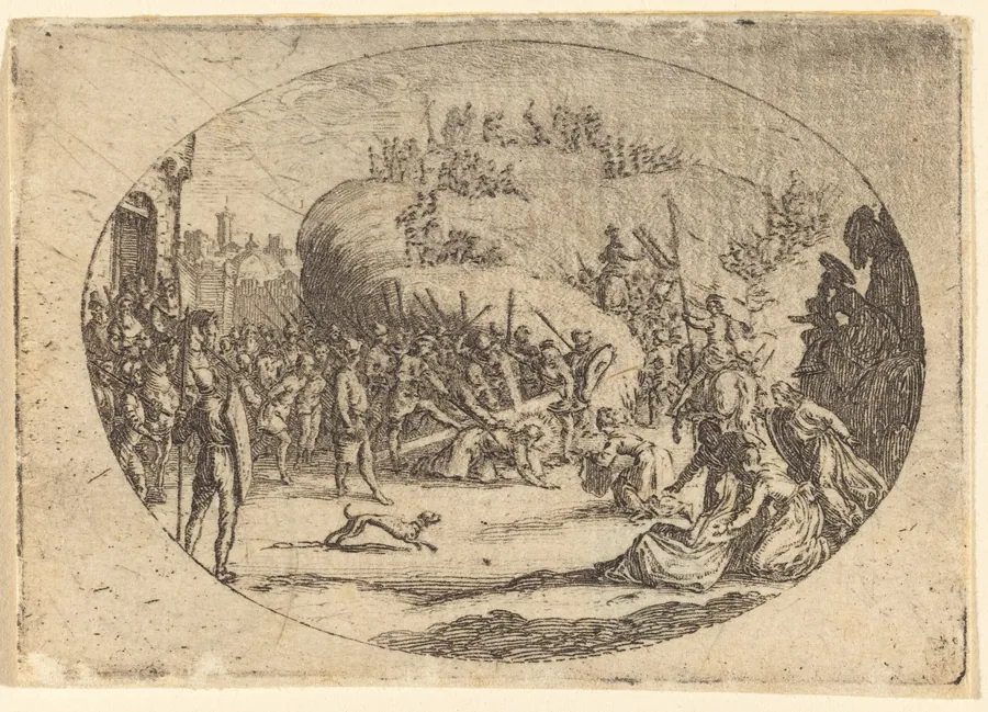 The Small Carrying of the Cross by Jacques Callot