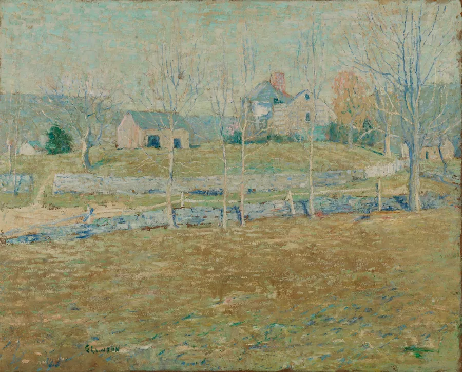 An Abandoned Farm by Ernest Lawson, born Halifax, Nova Scotia, Canada 1873-died Miami, FL 1939