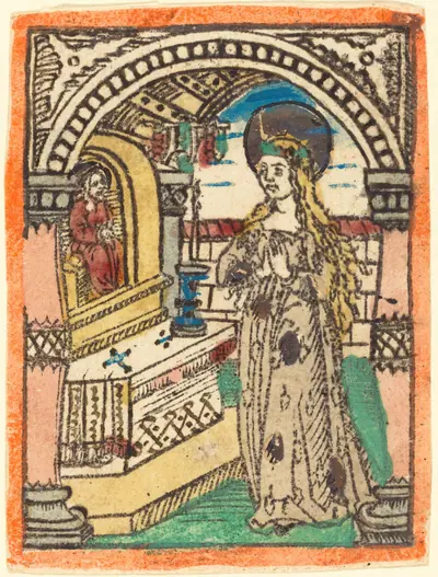 The Virgin in a Robe Embroidered with Ears of Corn