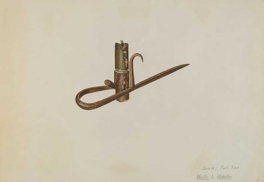 Miner's Candle Holder by Walter L. Webster