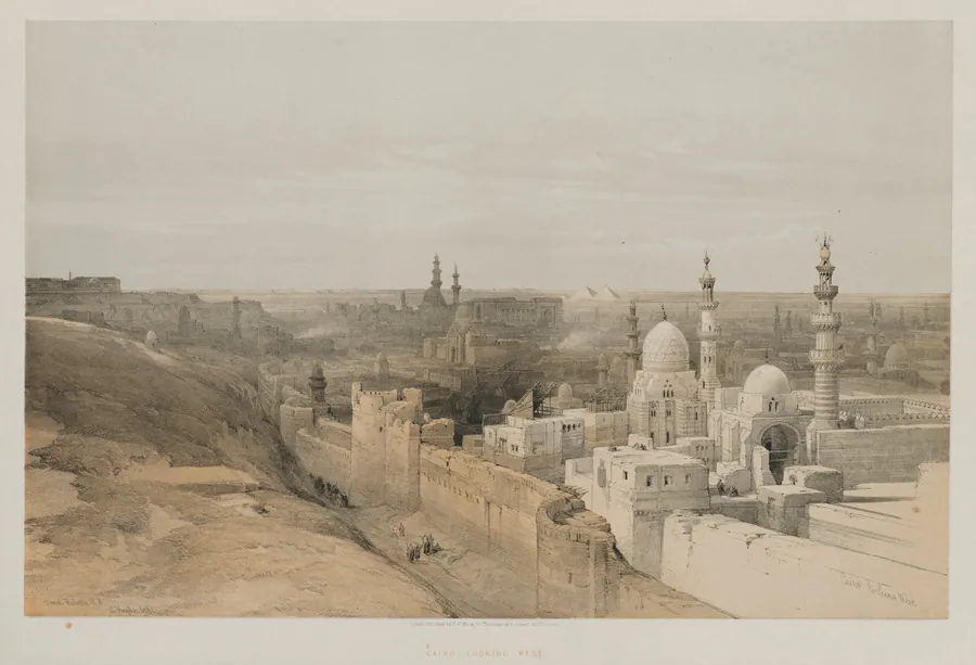 Egypt and Nubia, Volume III, No. 26, Cairo, Looking West by Louis Haghe