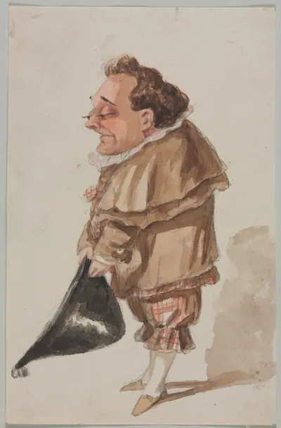 Man with a Large Hat
