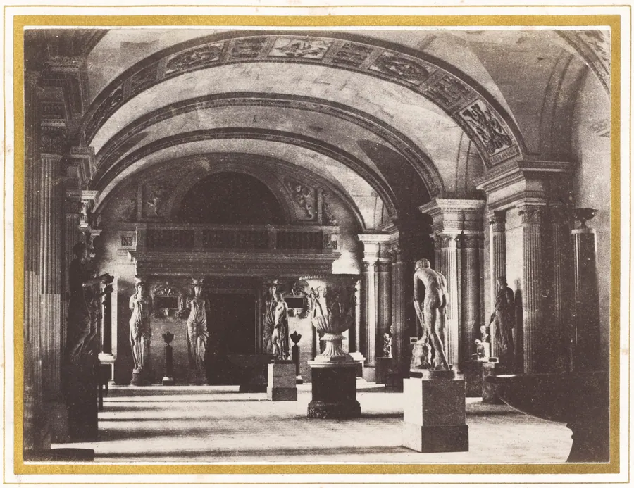 Salle des Cariatides, au Musée du Louvre by Charles Marville