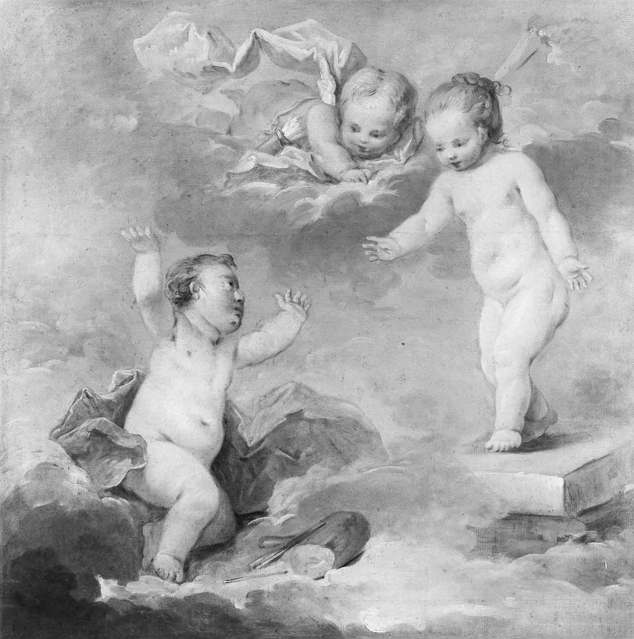 Pygmalion and Galatea as Infants by François Boucher