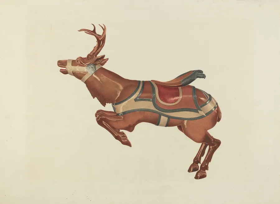 Carousel Reindeer by Michael Riccitelli