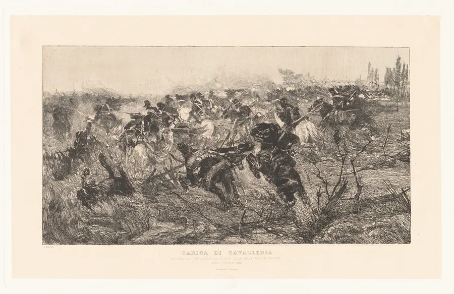 Carica di cavalleria (Calvary Charge) by Giovanni Fattori