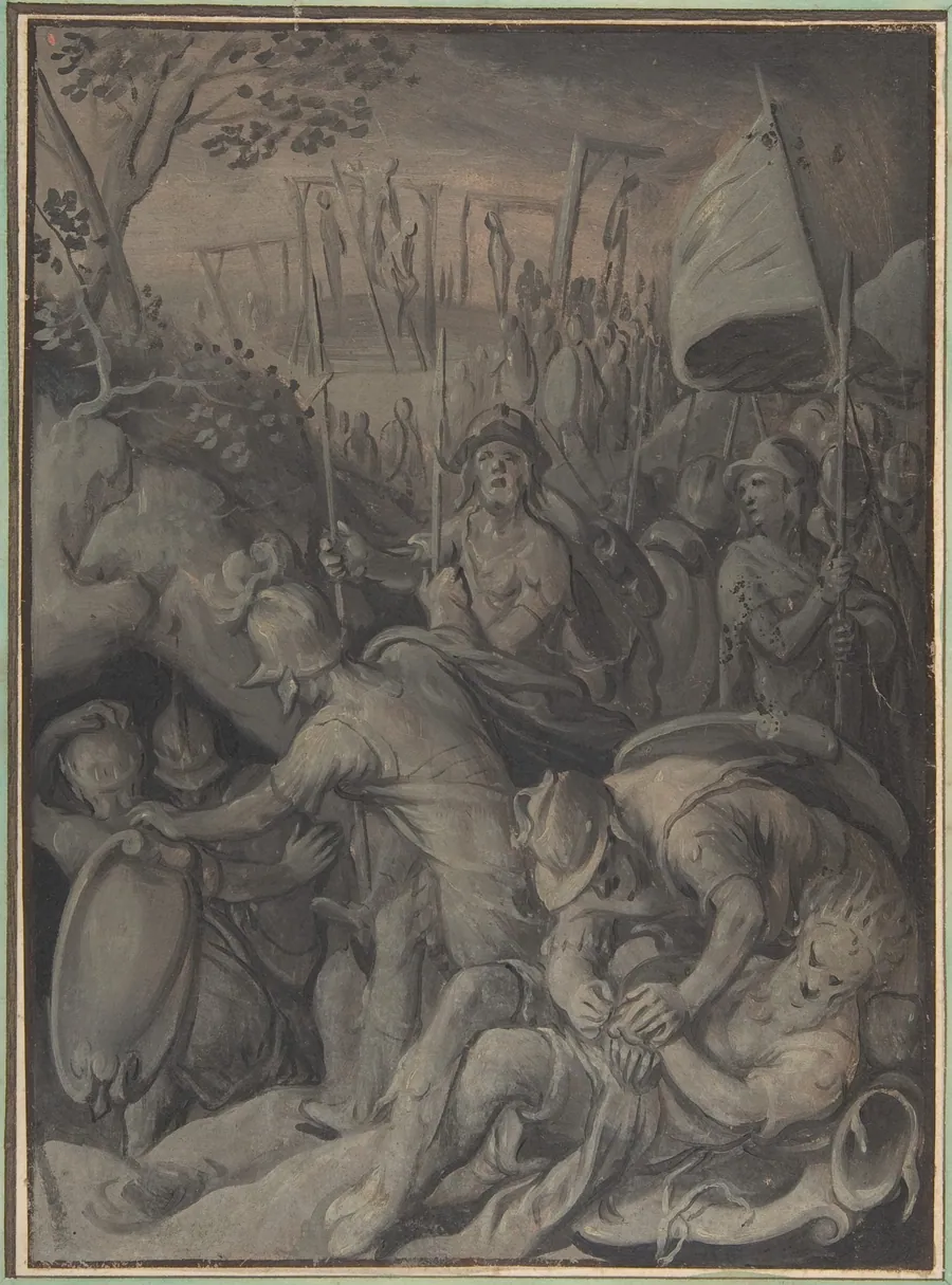 Execution of the Five Kings of the Amorites by Joachim Beuckelaer