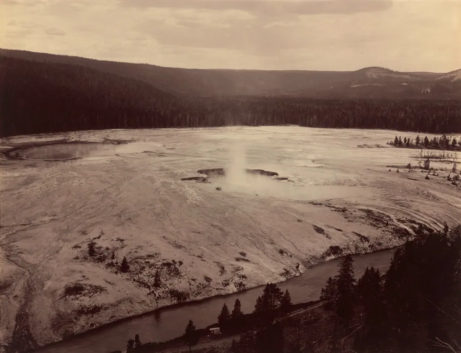 Hell's Half Acre, Firehole River by F. Jay Haynes