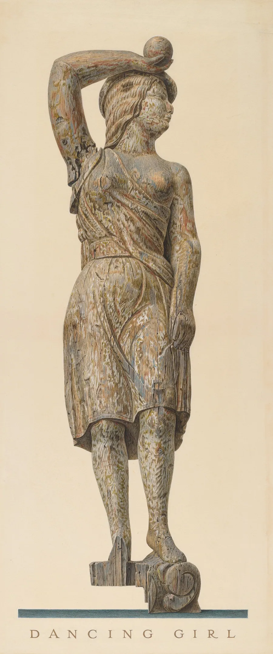 Circus Wagon Figure: "Dancing Girl" by John Matulis