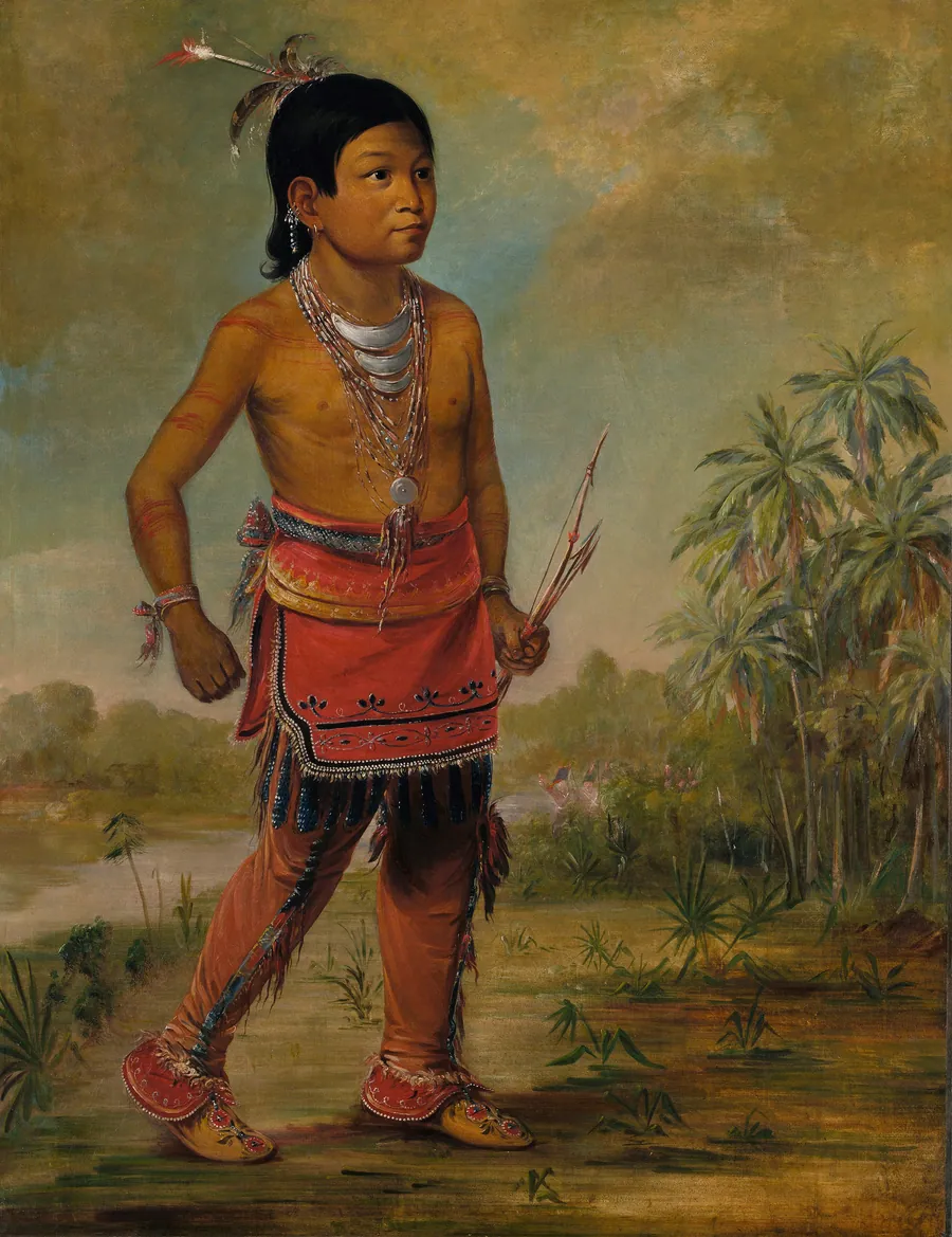 Osceola Nick-a-no-chee, a Boy by George Catlin, born Wilkes-Barre, PA 1796-died Jersey City, NJ 1872