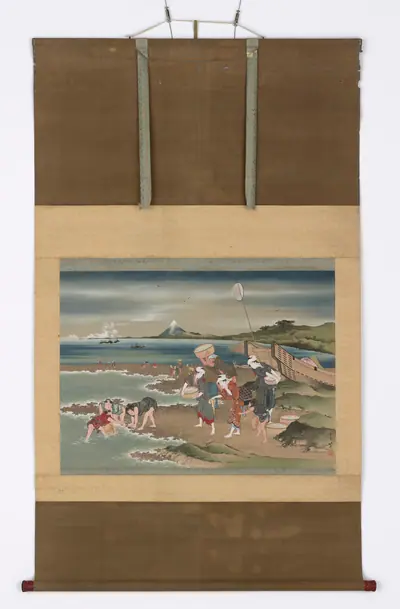 Landscape: clam-gatherers on the shore