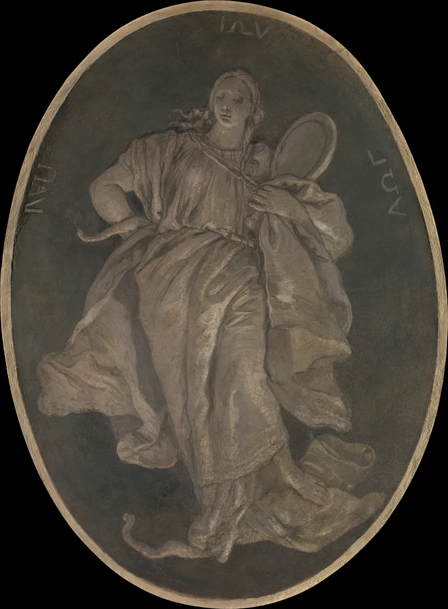 Allegorical Figure Representing Prudence by Giovanni Battista Tiepolo
