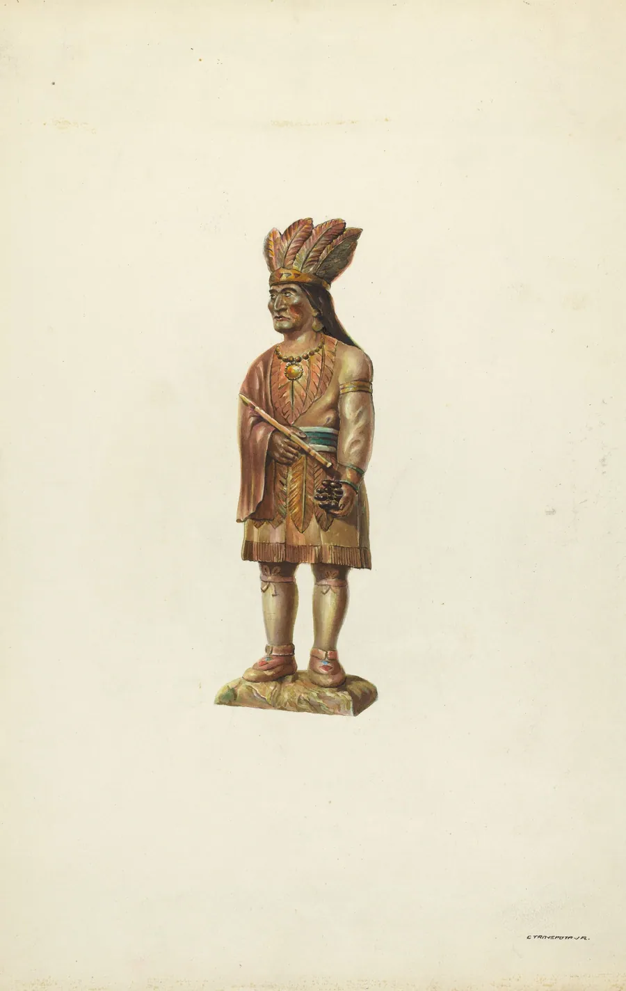 Wooden Indian by Gerald Transpota